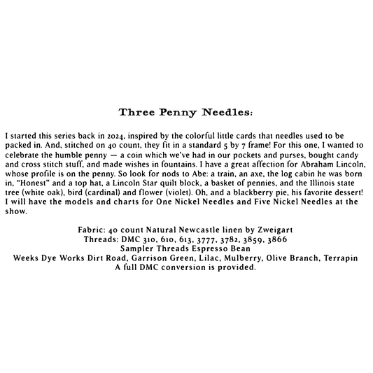 Shakespeare's Peddler  | Three Penny Needles MARKET 2026