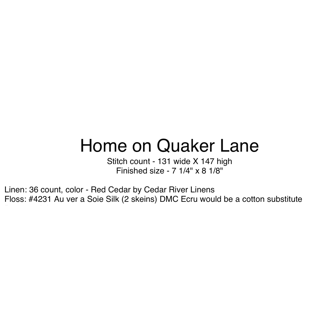 With Thy Needle & Thread  | Home on Quaker Lane MARKET 2026