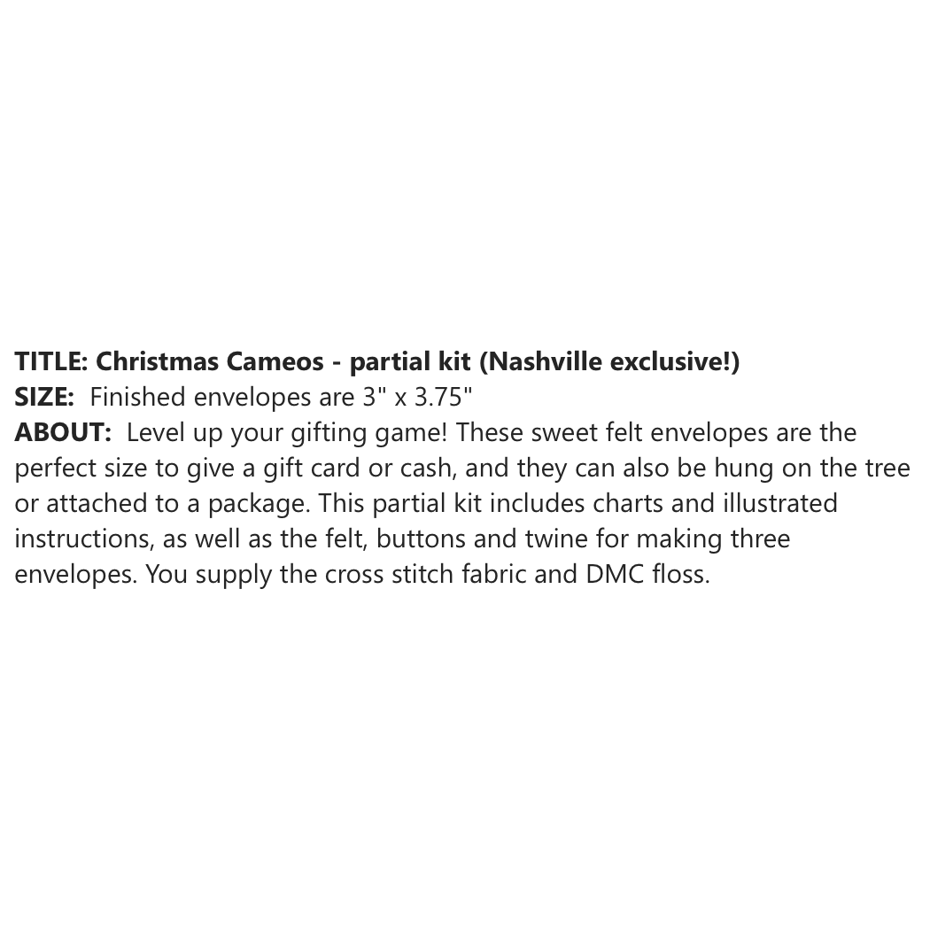 Satsuma Street | Christmas Cameos MARKET 2026