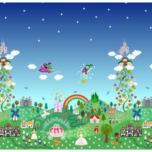 Small Things...Fairytales ~ Fairytales double edge border ~ SM130 Multi