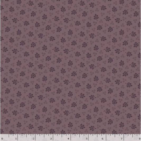 Plumberry Farm ~ Tossed Leaves ~ R171818D MAUVE
