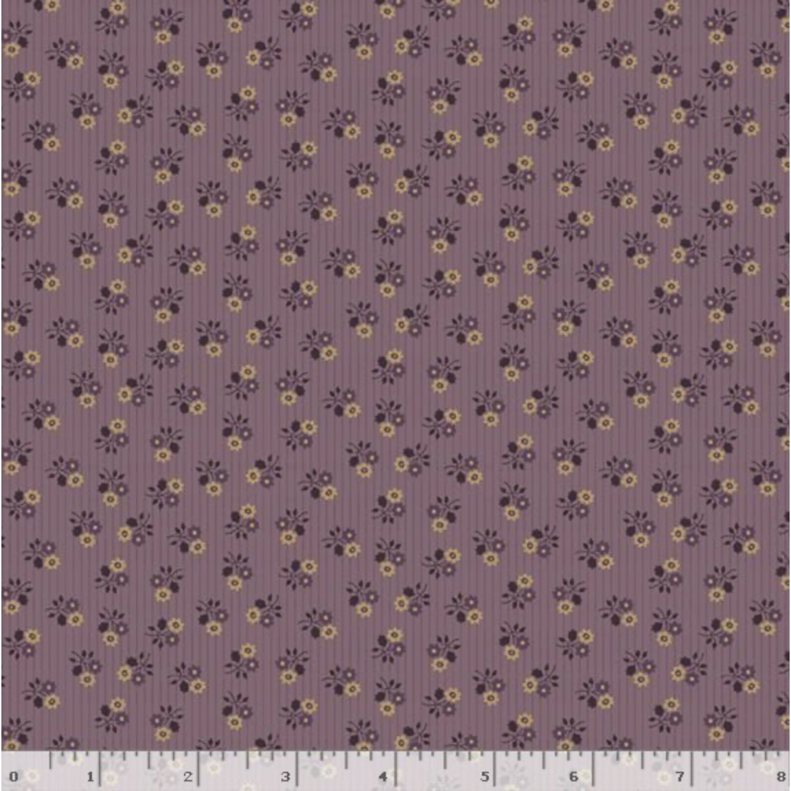 Plumberry Farm ~ Stripes &  Flowers ~ R171808D PLUM