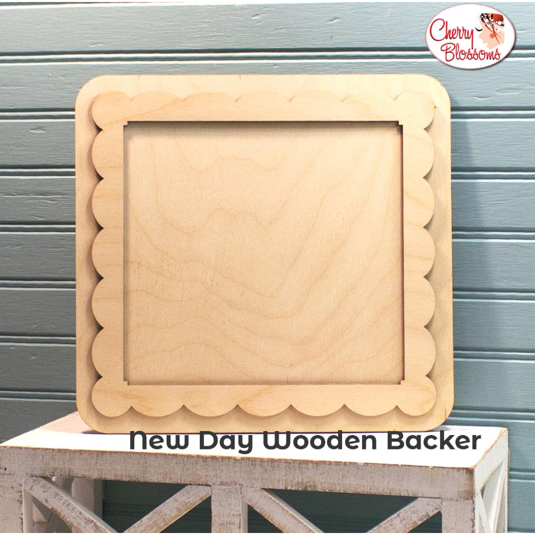 Cherry Blossoms | New Day Wooden Backer MARKET 2026