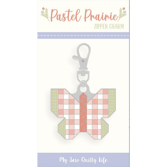 My Sew Quilty Life ~ Pastel Prairie Butterfly Zipper Pull
