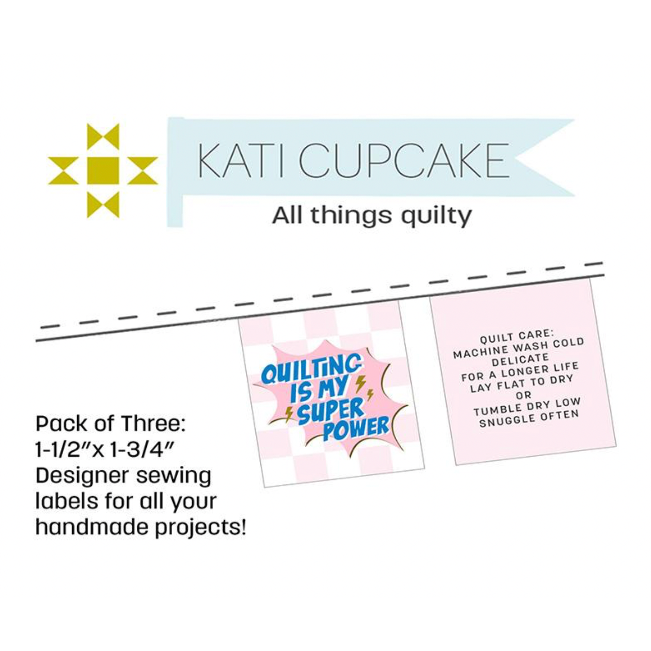 Katie Cupcake ~ Sew in Labels ~ Super Power