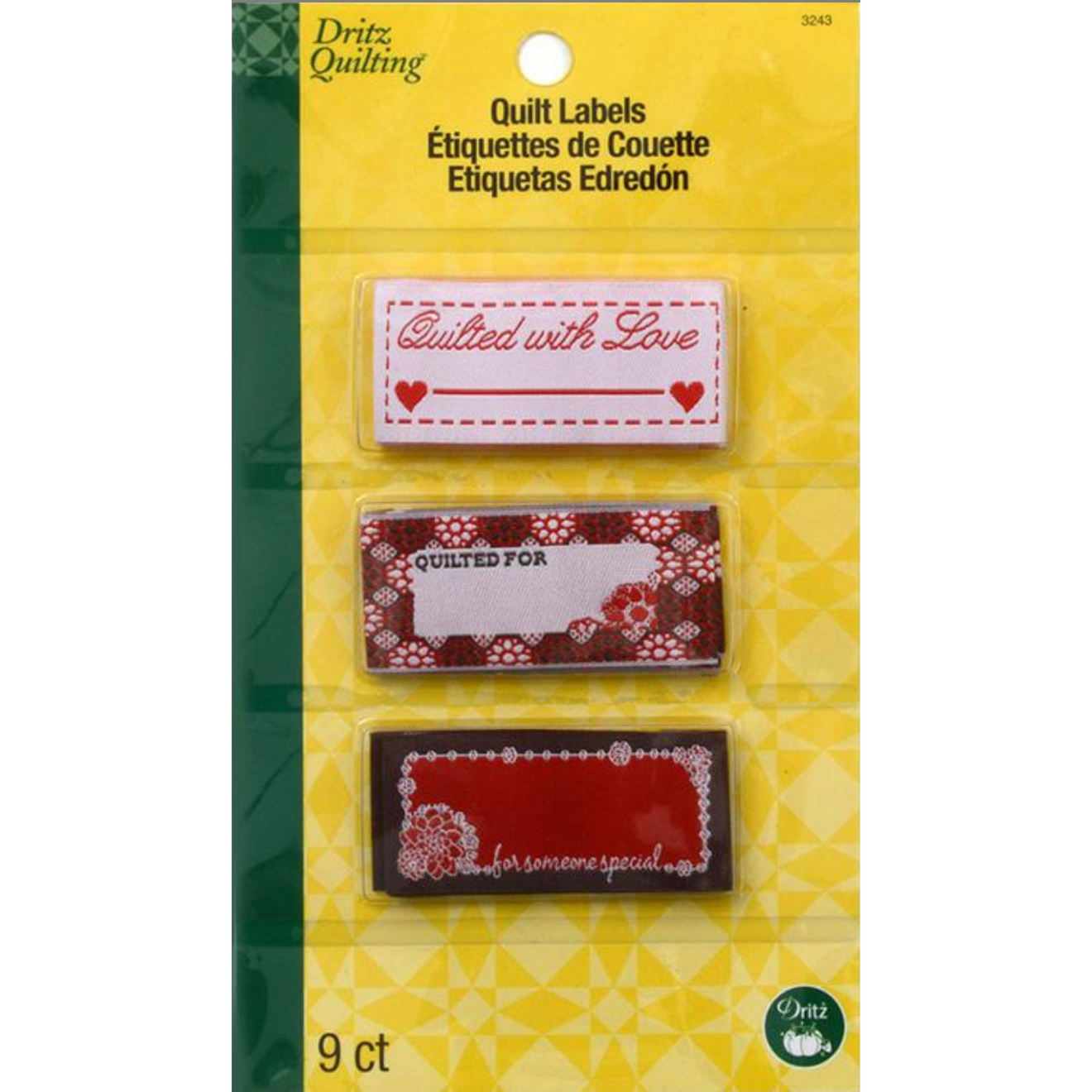 Dritz ~ Sew in Embroidered Quilt Labels