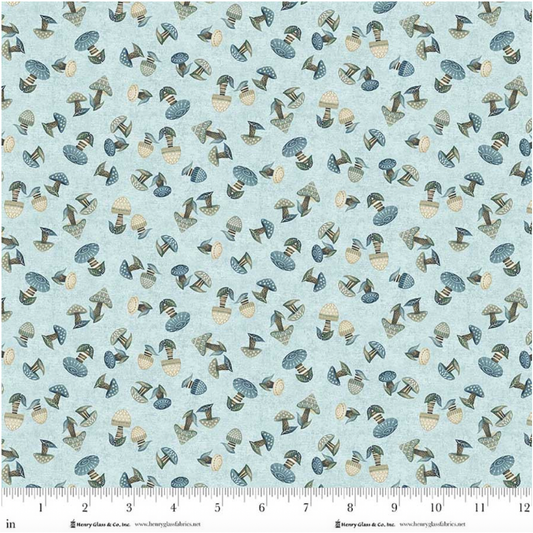 Norwegian Forest ~ Mushrooms ~ 3552-17 Pale Blue