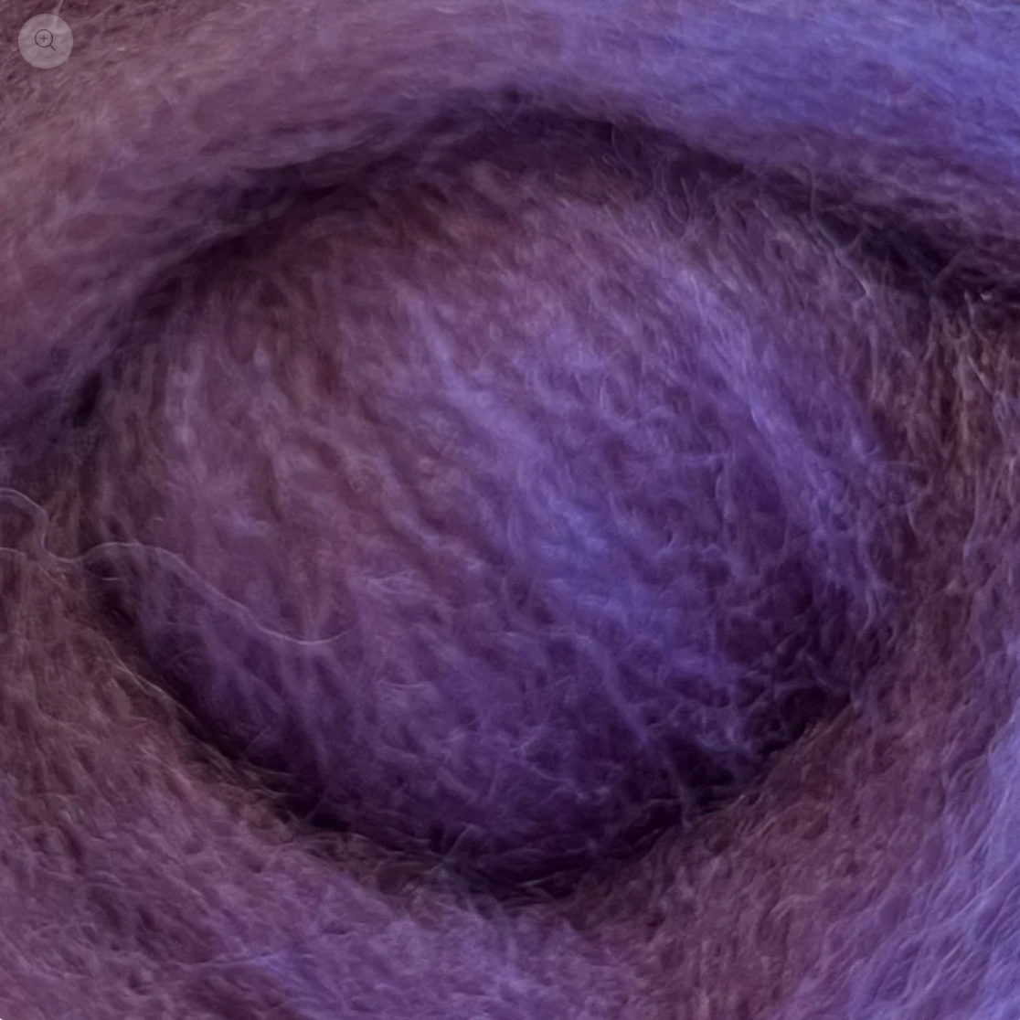 Wistyria Editions ~ Lilac Haze Wool Roving 14"