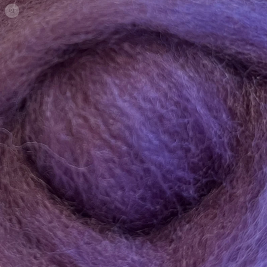 Wistyria Editions ~ Lilac Haze Wool Roving 14"