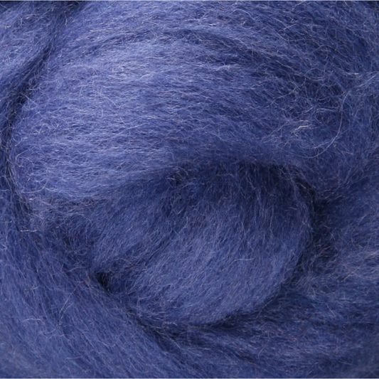 Wistyria Editions ~ Periwinkle Wool Roving 14"