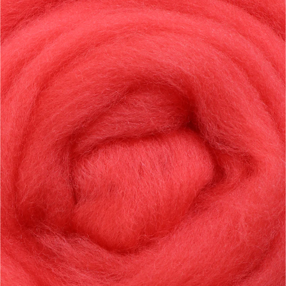 Wistyria Editions ~ Coral Wool Roving 14"
