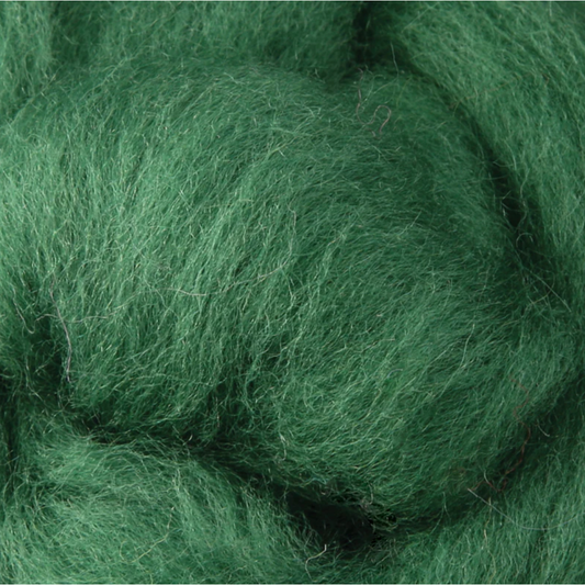 Wistyria Editions ~ Moss Wool Roving 14"