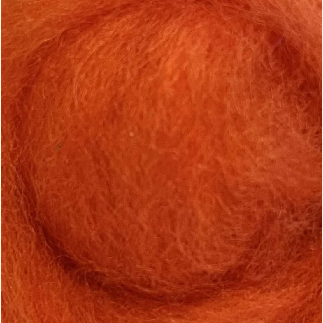 Wistyria Editions ~ Orange Wool Roving 14"