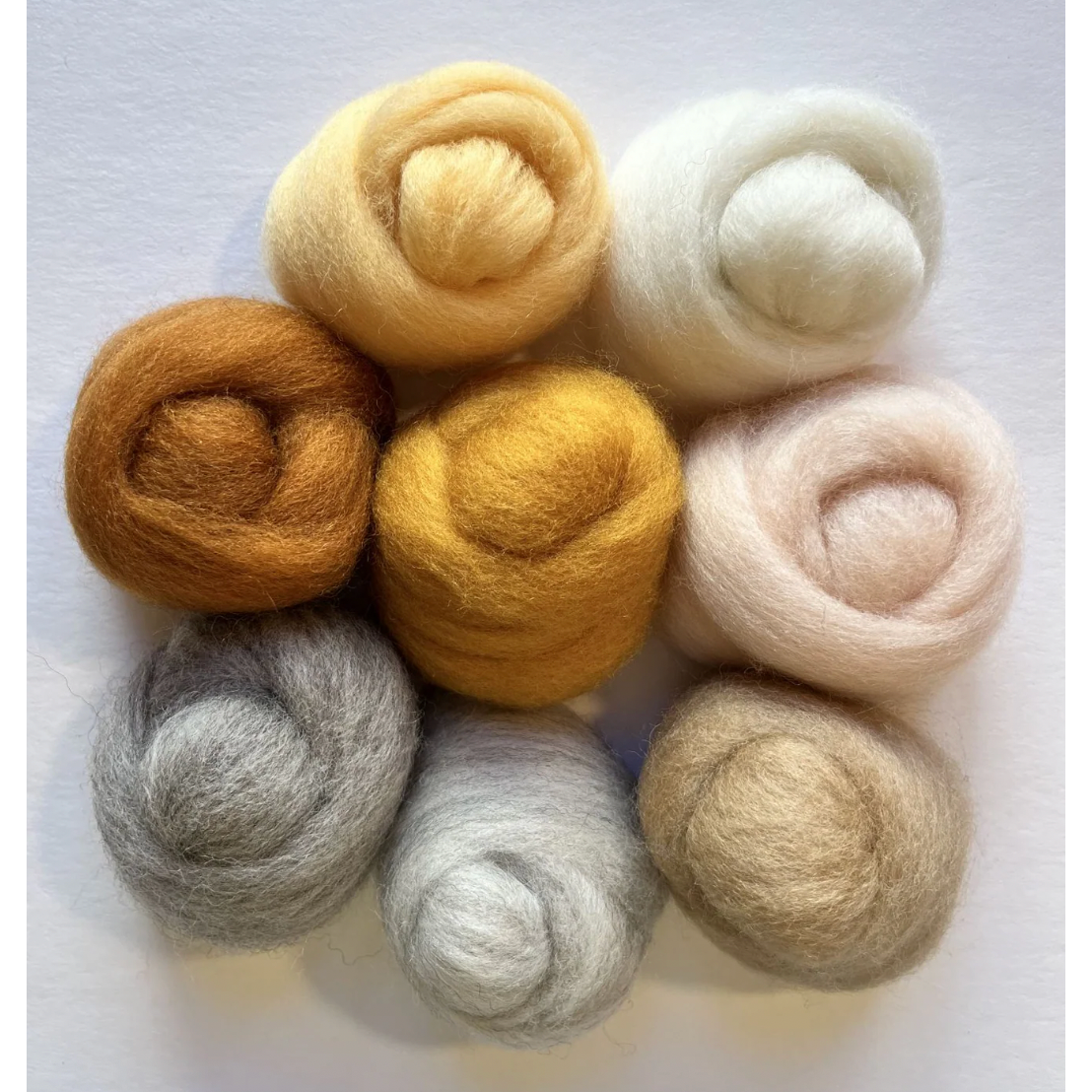 Wool Roving ~ Assortment Honeycomb
