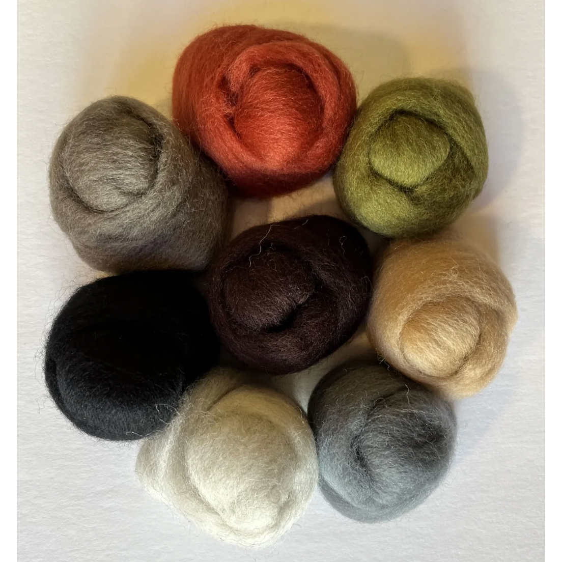 Wool Roving ~ Assortment Rustic