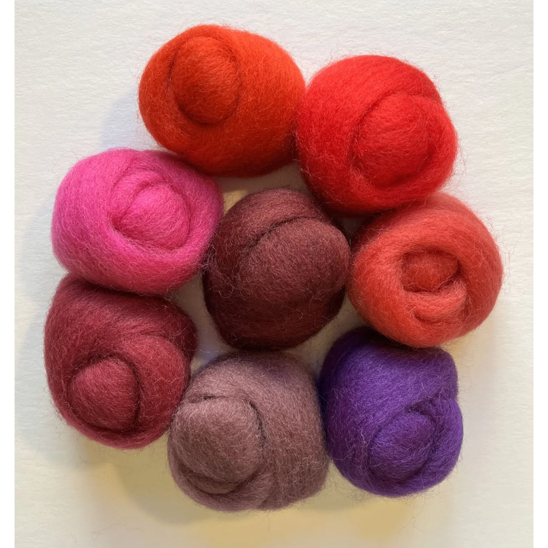 Wool Roving ~ Assortment Berries