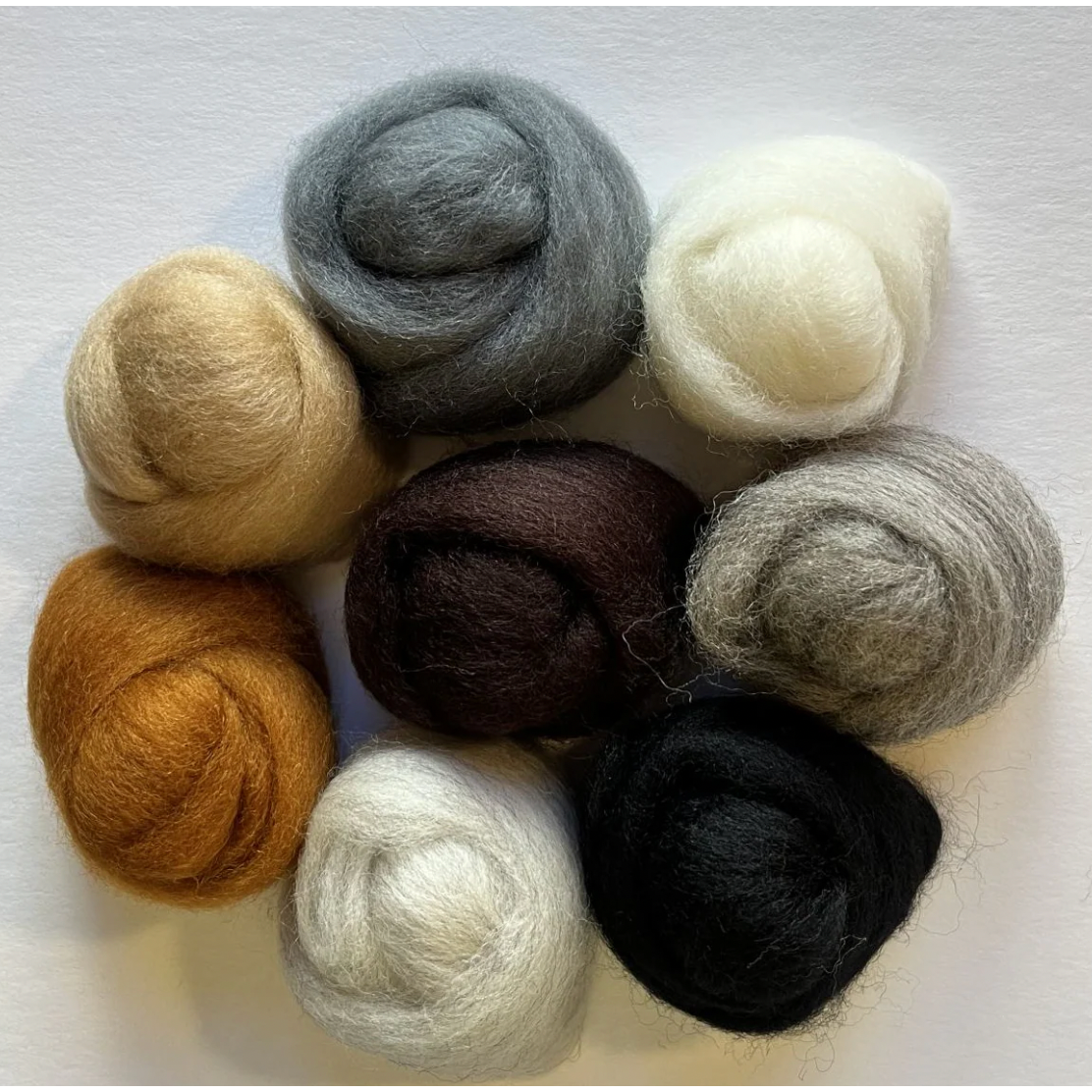 Wool Roving ~ Assortment Furry Friends