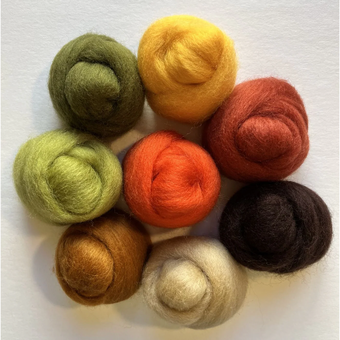 Wool Roving ~ Assortment Autumn