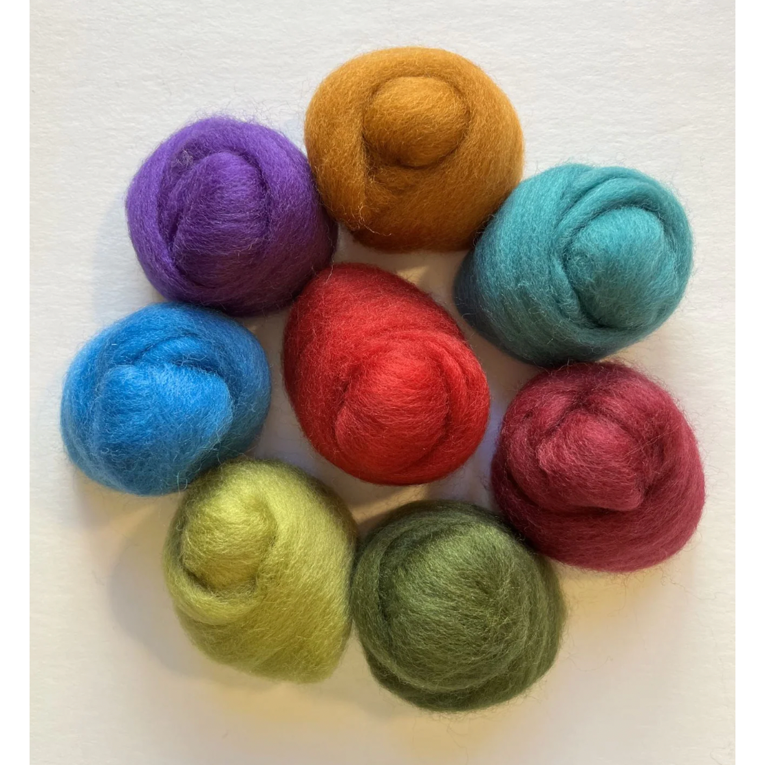 Wistyria Editions Wool Roving ~ Assortment The Bouquet