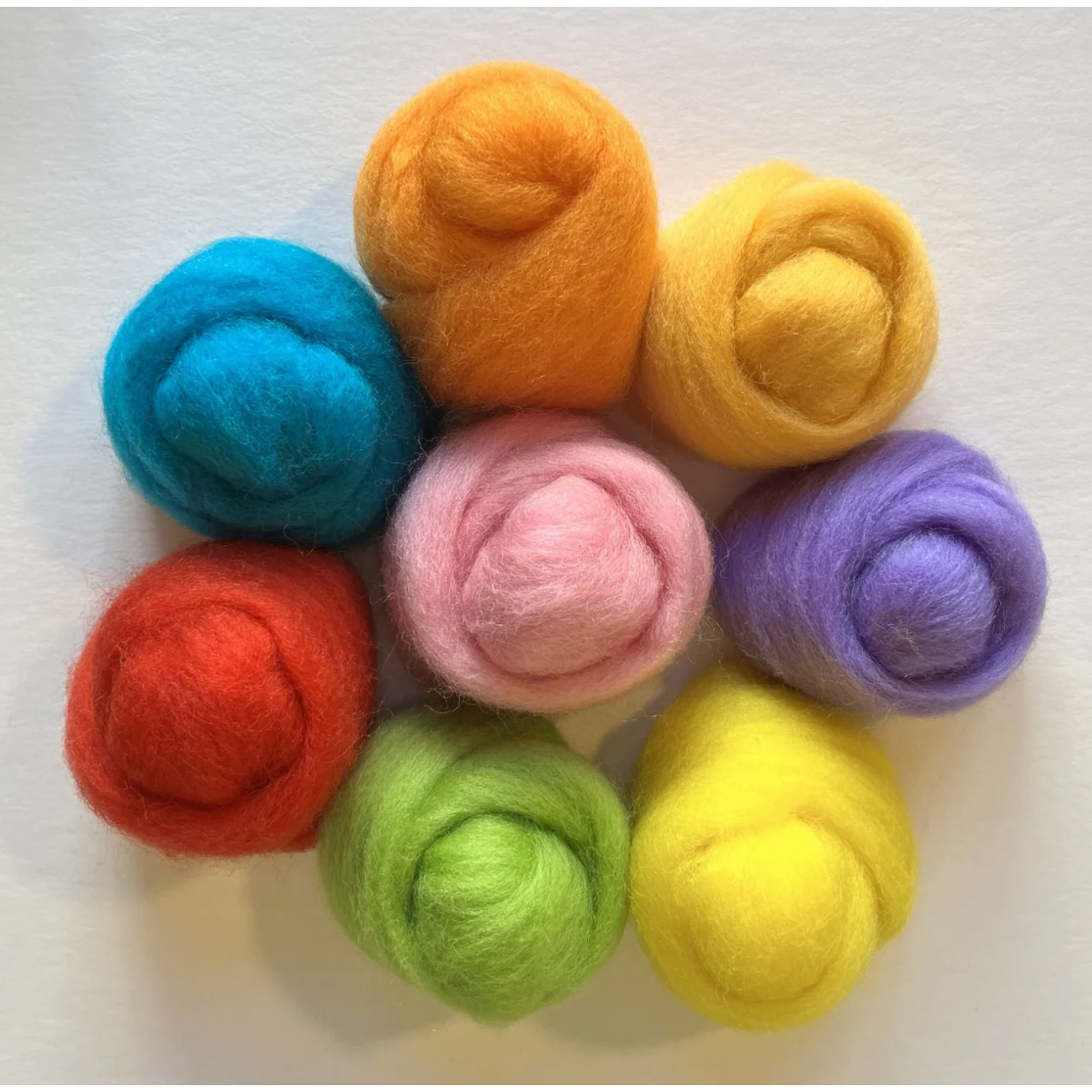 Wistyria Editions Wool Roving ~ Assortment Confetti
