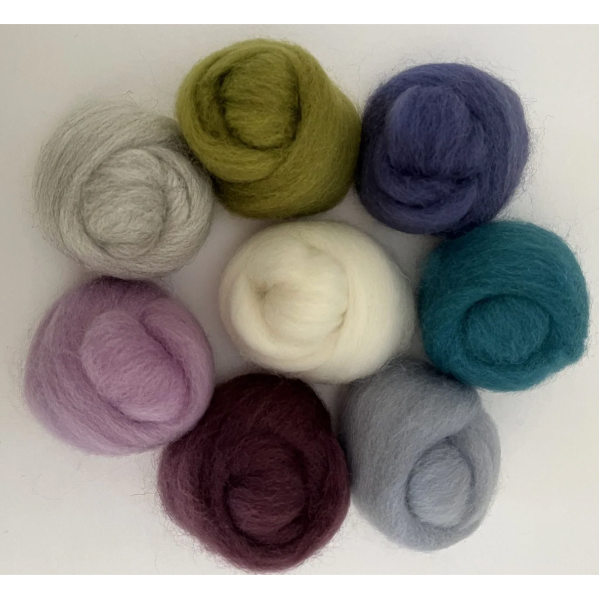 Wistyria Editions Wool Roving ~ Assortment Tranquility