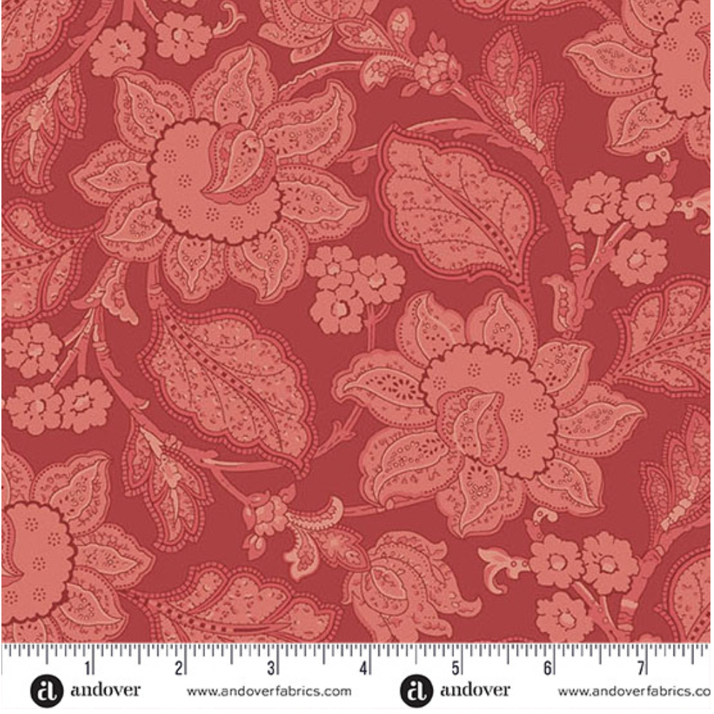 Forest Glen ~ Jacobean ~ A-10054-R Raspberry