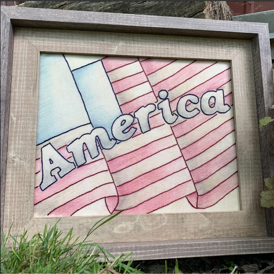 Gentle Thread Needle Art Designs ~ America Embroidery Pattern