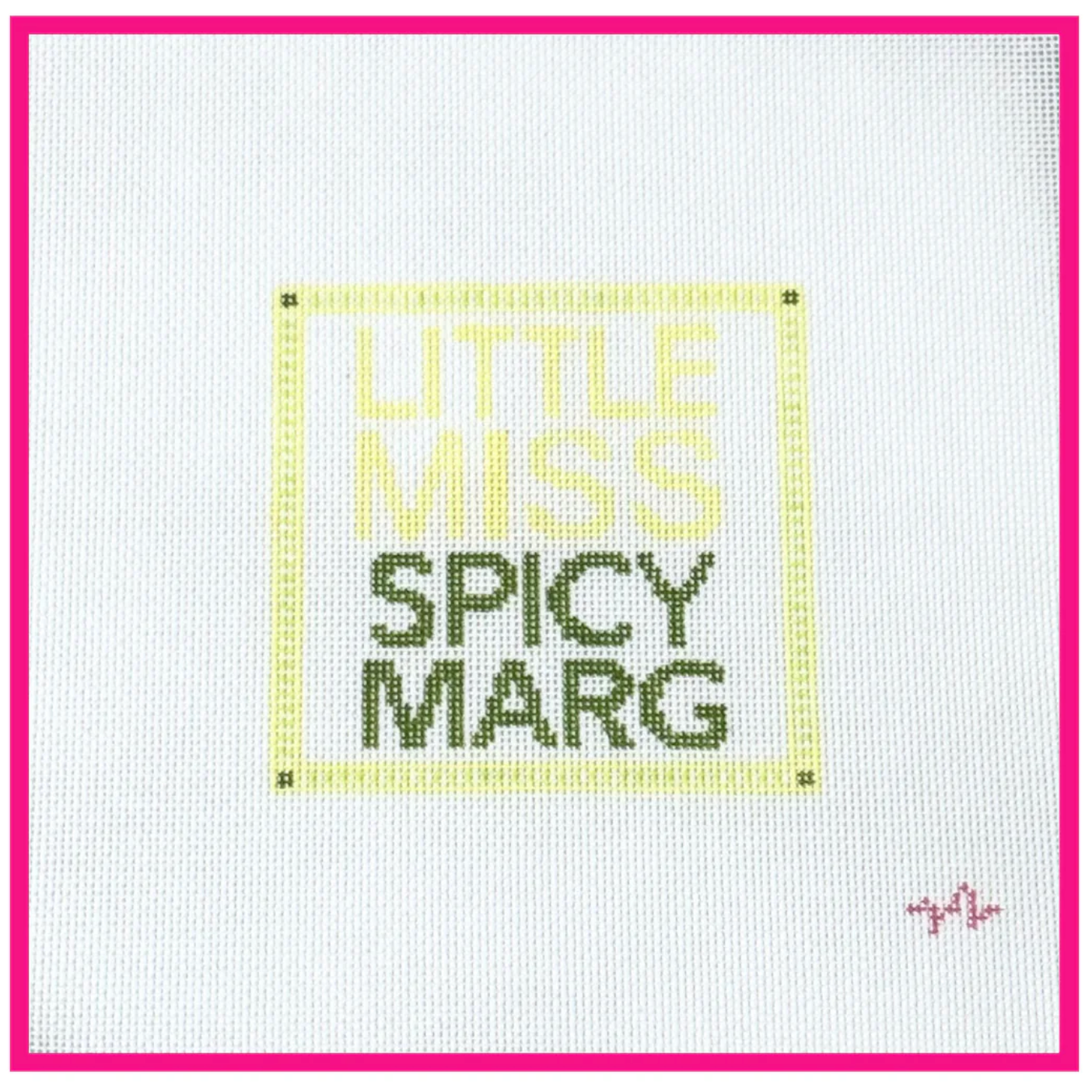 Code Thread Needlepoint | Little Miss Spicy Marg Needlepoint Canvas