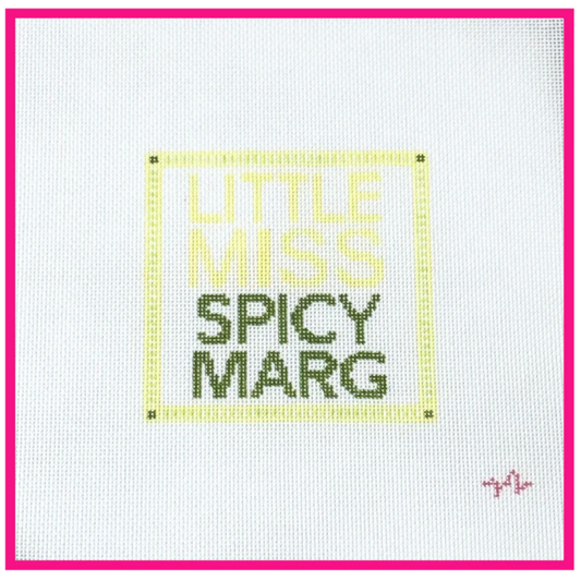 Code Thread Needlepoint | Little Miss Spicy Marg Needlepoint Canvas
