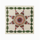 Lone Star Quilt Printed Bone Jewelry Trinket Decorative Box