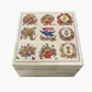 Patriotic Album Quilt Printed Bone Trinket Decorative Box