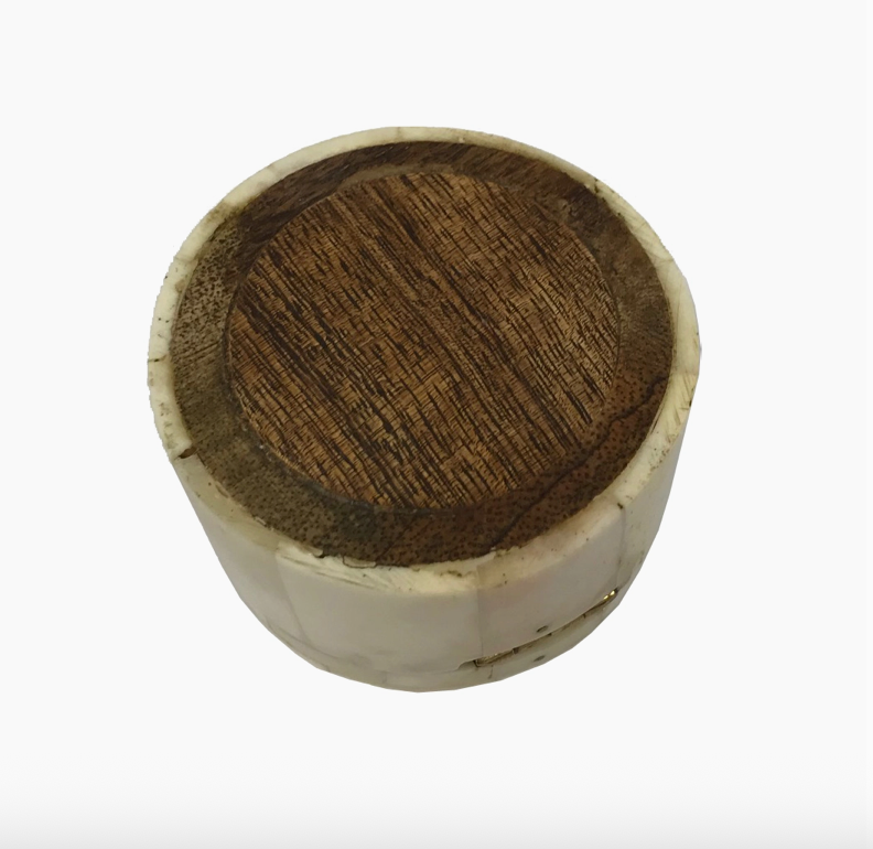 Horse Head Design Round ORT Bone Box, 2-1/4"