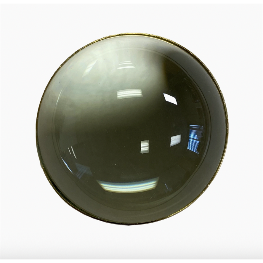 Polished Brass Desk Magnifying Glass