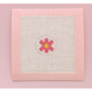 Cotswold Co Designs | Mini Bag Tag Retro Flower Needlepoint Canvas