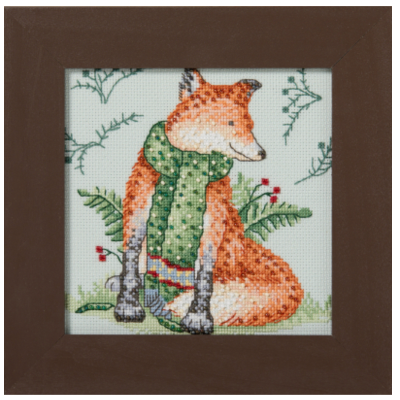 Debbie Mumm | Woodland Friends 2026 Cross Stitch Kit - Reddy Fox