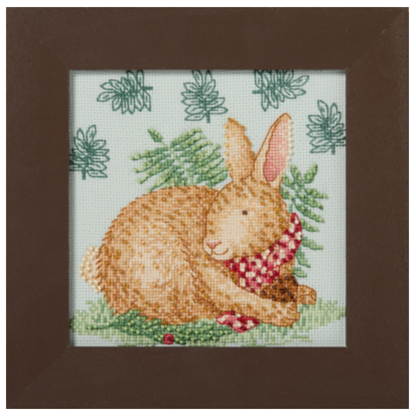 Debbie Mumm | Woodland Friends 2026 Cross Stitch Kit - Reggie Rabbit