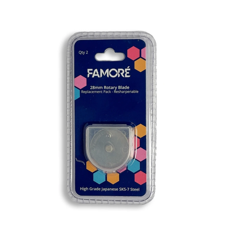 Famoré 28mm Rotary Blade Replacement Pack - 2pc