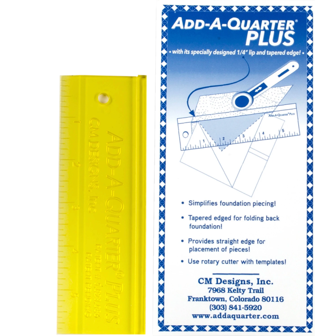 Add A-Quarter Ruler 6in Plus
