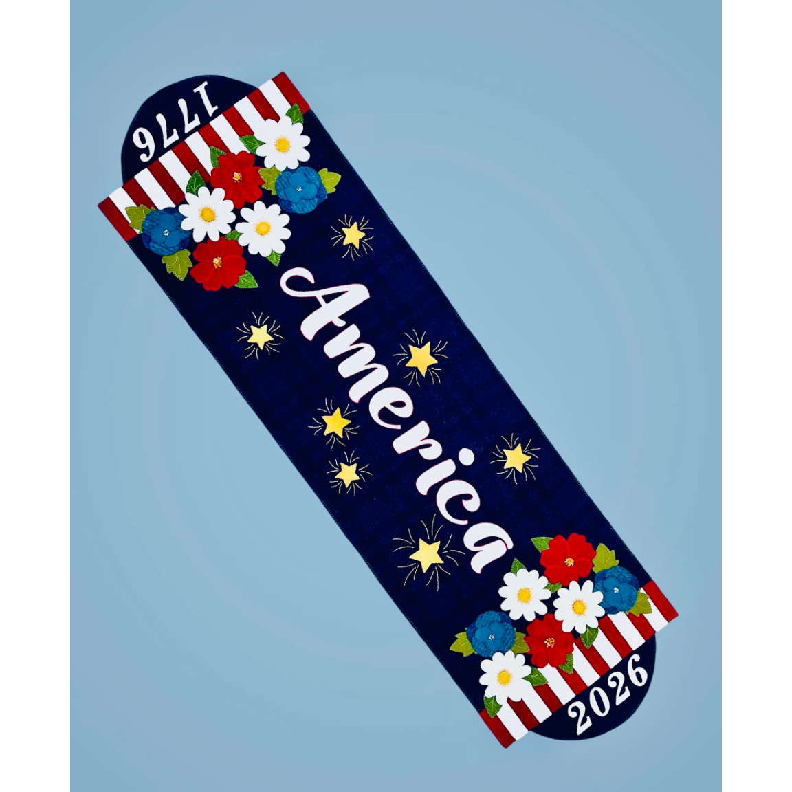 Karen Yaffe ~Celebrate the Red, White and Blue Wool Applique Pattern and/or Kit