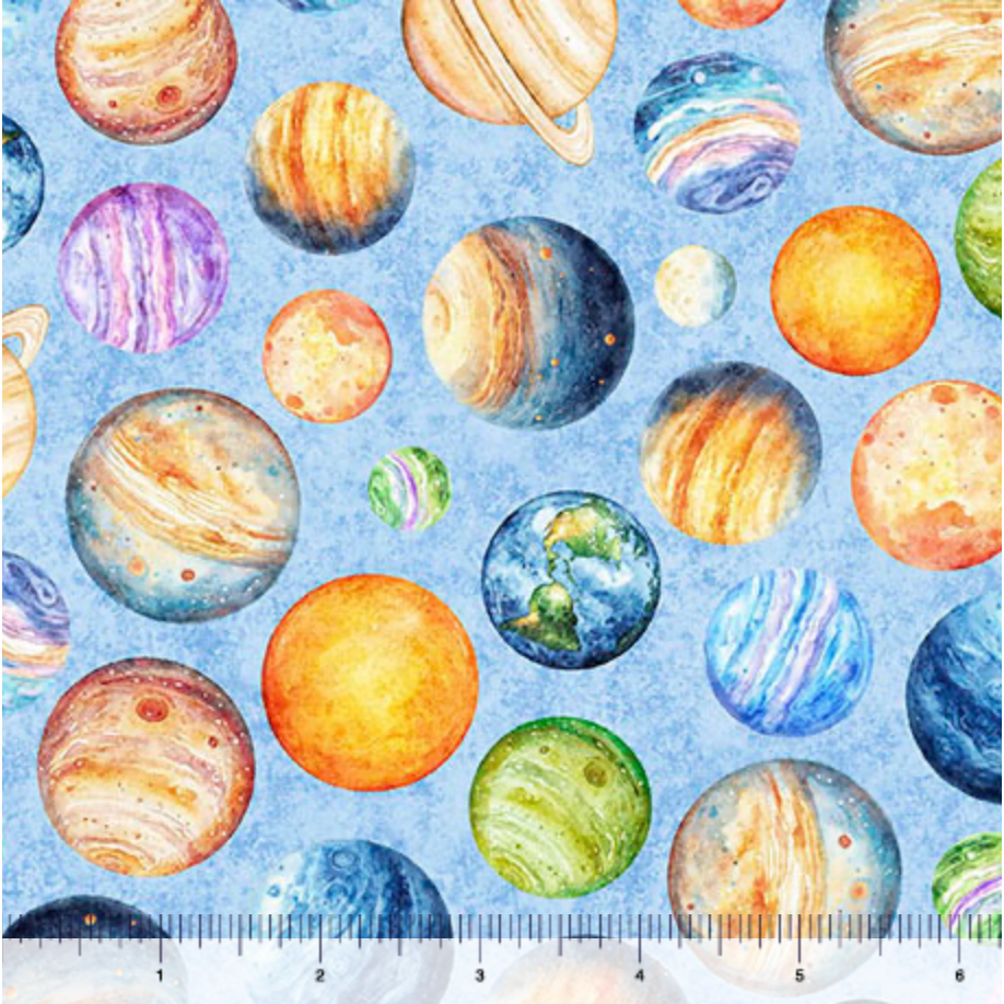 QT Cuties 3 ~ Planets ~ 31859-B Light Blue