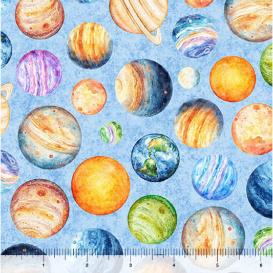 QT Cuties 3 ~ Planets ~ 31859-B Light Blue
