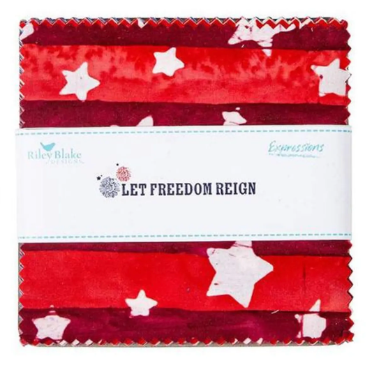 Let Freedom Reign ~ Batik 5" Stacker
