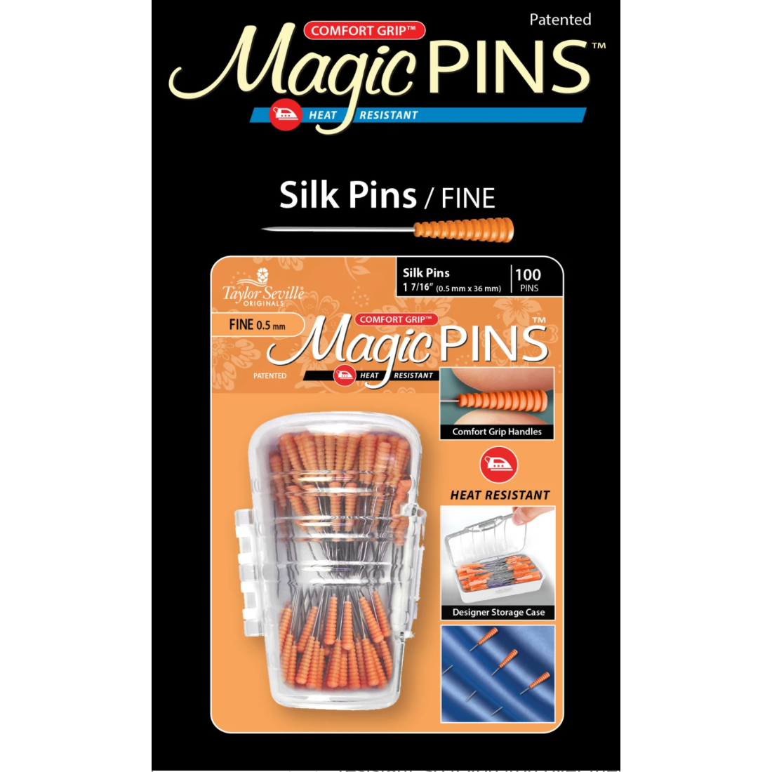 Magic Pins Silk Fine 100pc