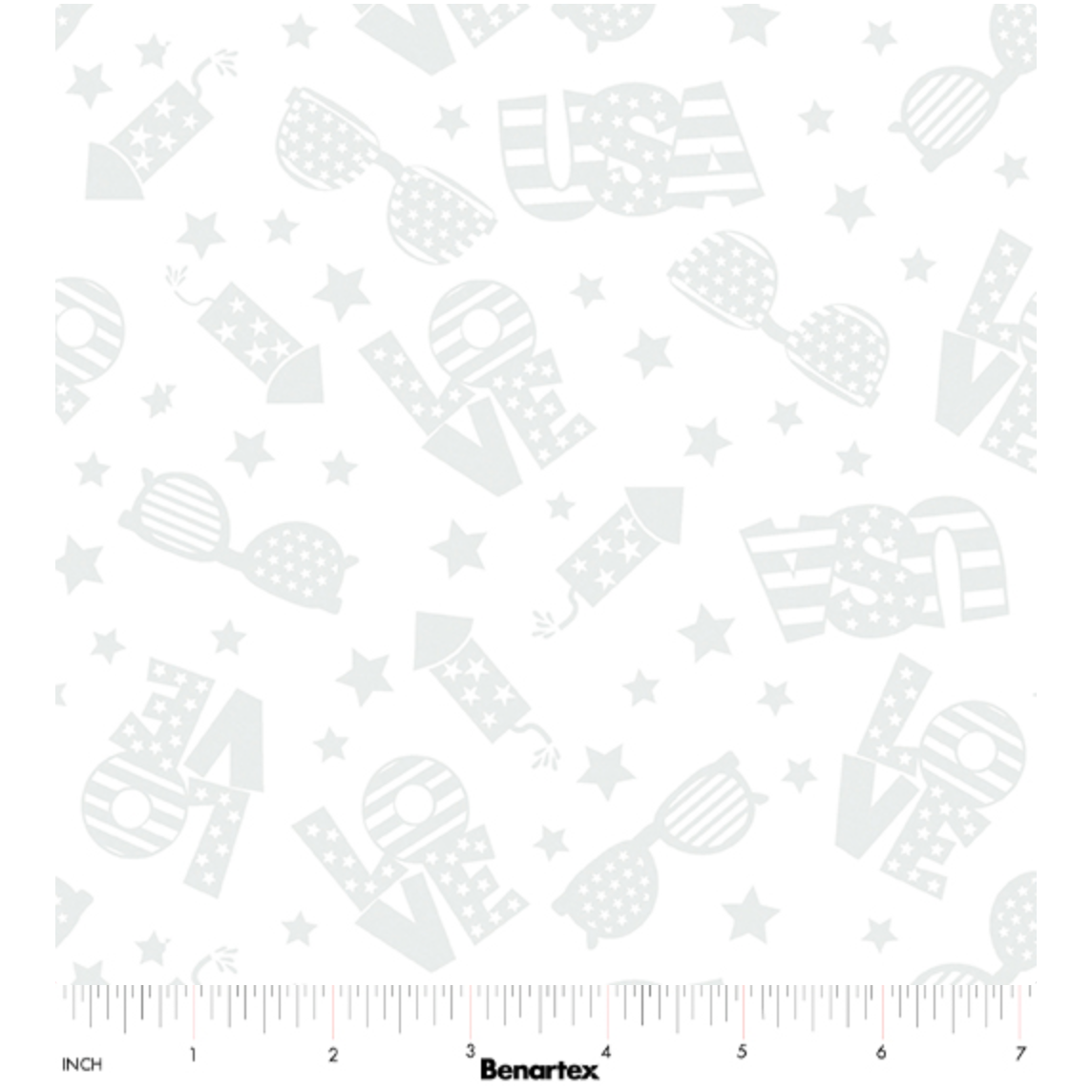 Star Spangled Whites ~ American Celebration White 15356-09
