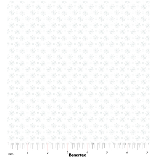 Star Spangled Whites ~ Celebration Dots White 15369-09