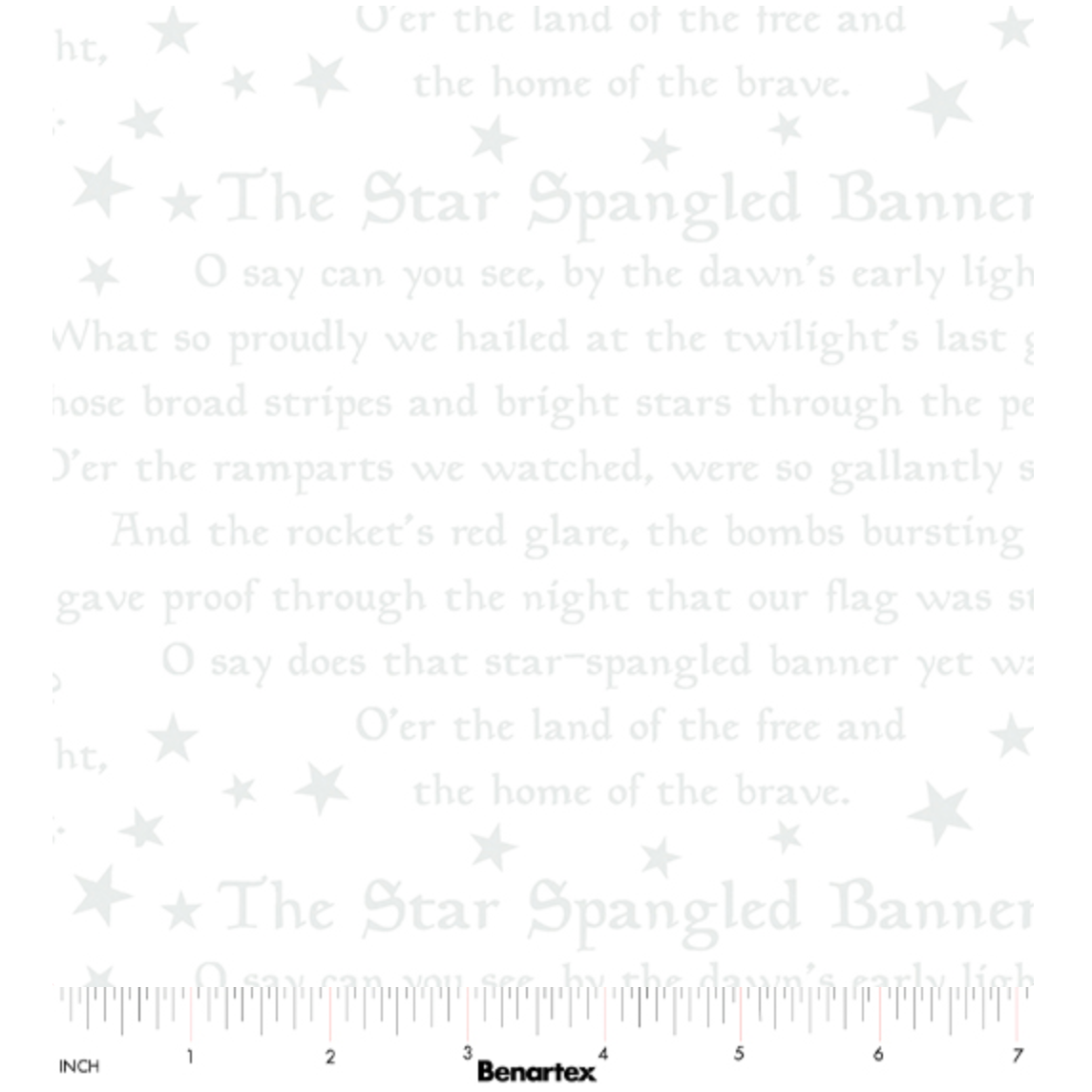 Star Spangled Whites ~ Star Spangled Banner White 15357-09