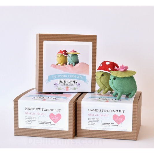 DelilahIris Designs ~ Felt Frog Sewing Kit