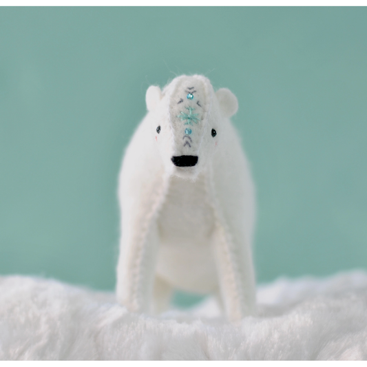 DelilahIris Designs ~ Polar Bear Hand Sewing & Embroidery Kit (Copy)