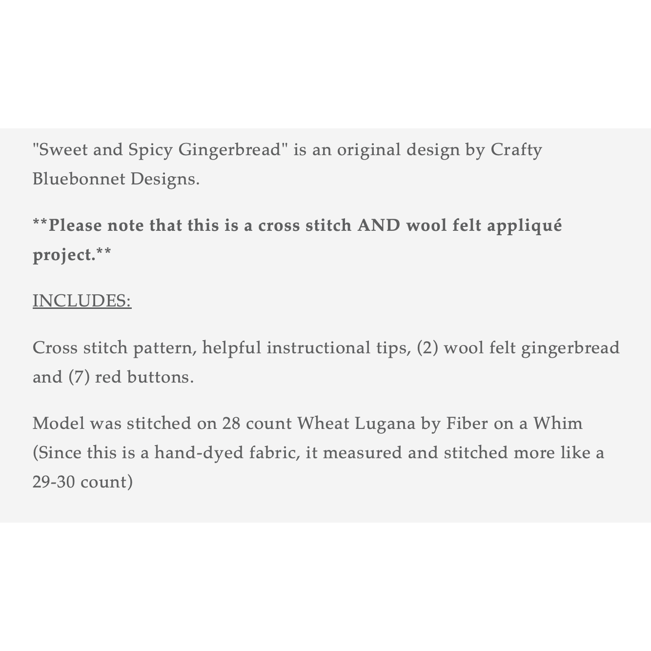 Crafty Bluebonnet  | Sweet and Spicy Gingerbread