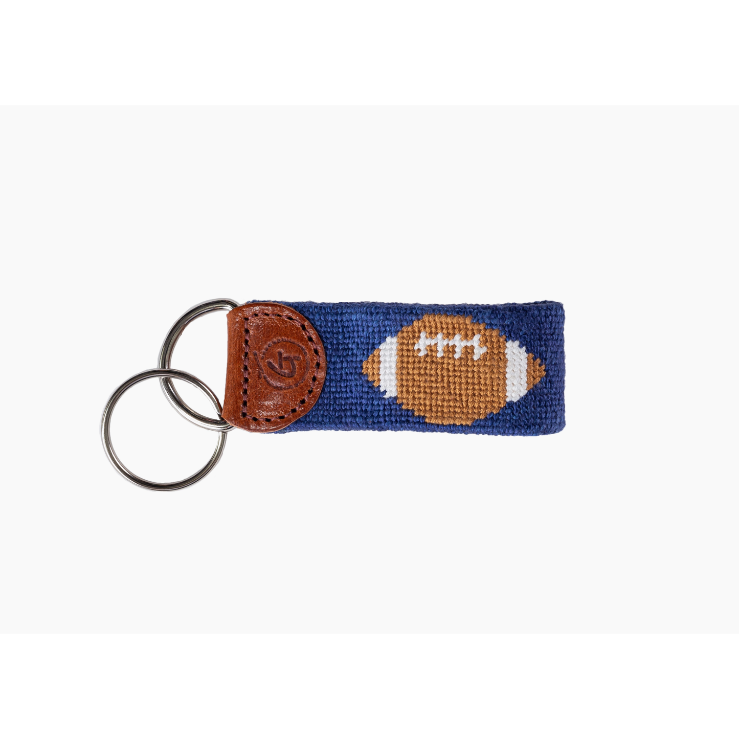Needlepoint Keychain | Football